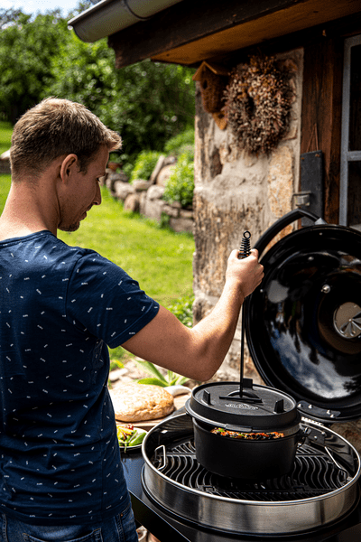 Holzkohle Kugelgrill Rollwagen