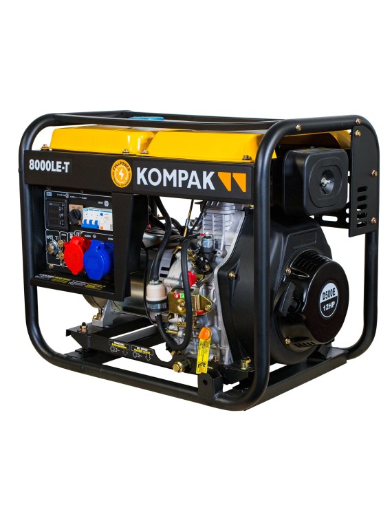  PRO-KOMPAK Full POWER Stromaggregat Diesel 8 KVA 8000LE-T 230&400 V      Artikelnummer: A-KD-8000LE-T 